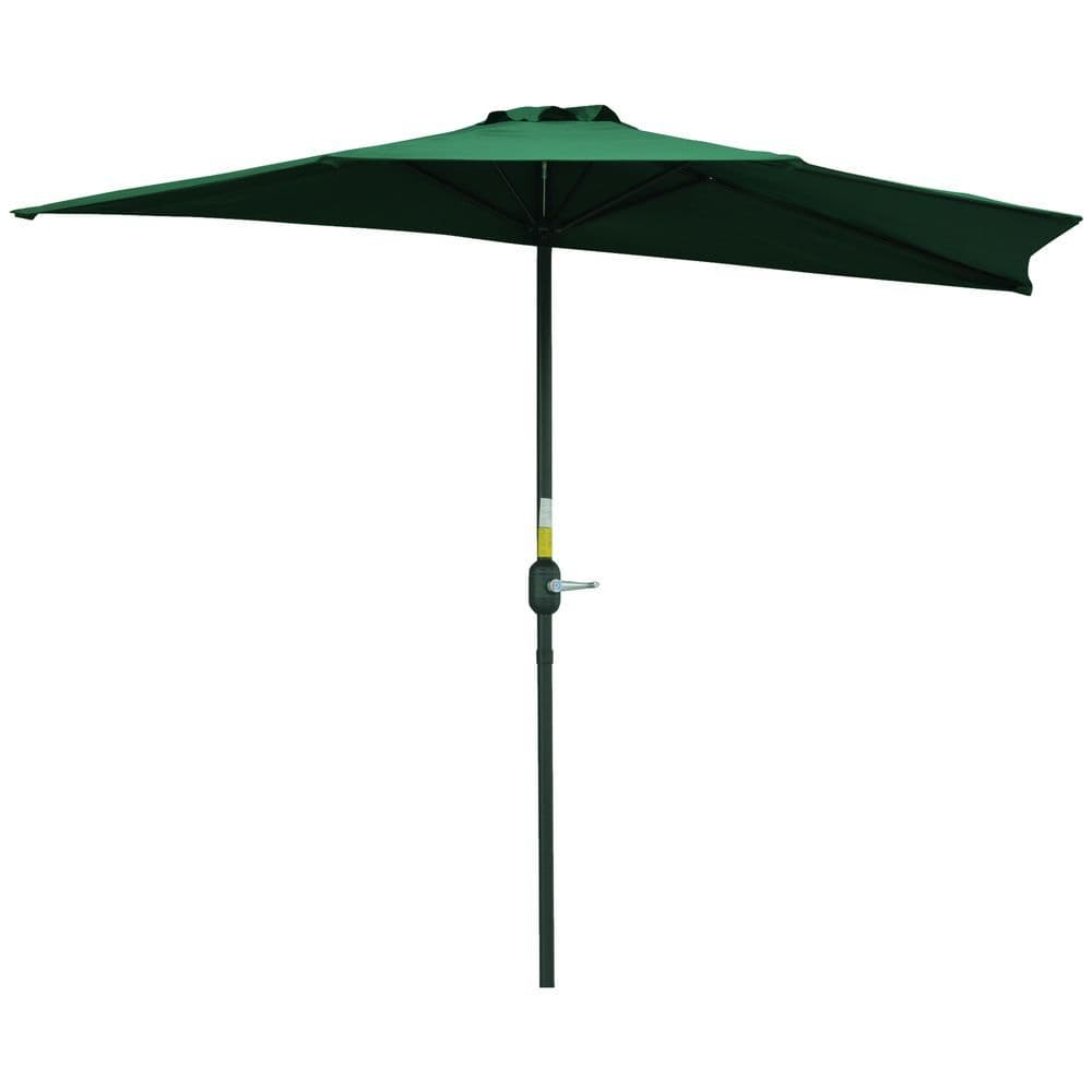 image-3m Half Parasol Umbrella Metal Frame Crank NO BASE INCLUDED, Green