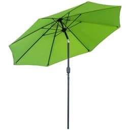 image-2.7M Patio Sun Umbrella Parasol Tilt Canopy Aluminium Light Green