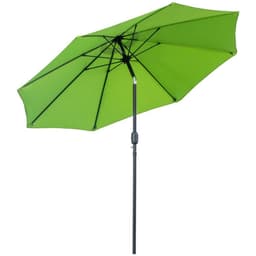 image-2.7M Patio Sun Umbrella Parasol Tilt Canopy Aluminium Light Green