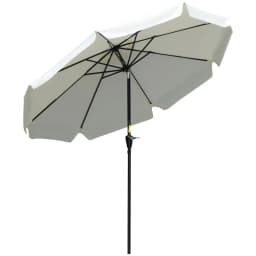 image-2.66m Patio Umbrella Parasol Outdoor Cream White