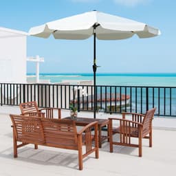 image-2.66m Patio Umbrella Parasol Outdoor Cream White