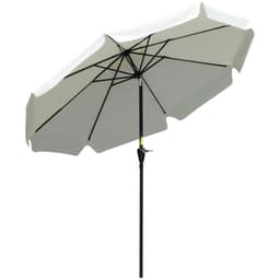 image-2.66m Patio Umbrella Parasol Outdoor Cream White