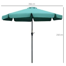 image-2.66m Patio Umbrella Garden Green