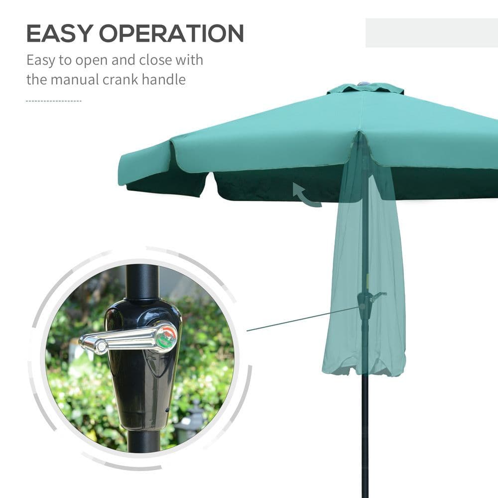 image-2.66m Patio Umbrella Garden Green