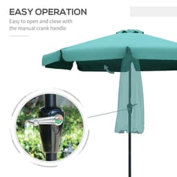 image-2.66m Patio Umbrella Garden Green