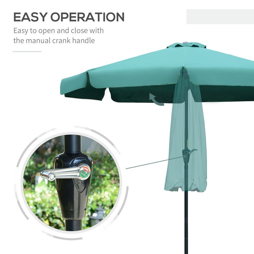 image-2.66m Patio Umbrella Garden Green