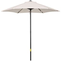 image-1.96m Parasol Patio Umbrella, Cream White