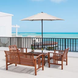 image-1.96m Parasol Patio Umbrella, Cream White