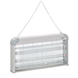 image-Outsunny Mosquito LED Killer Lamp 30 W Wall-mounted Insect Zapper, Steel-Grey