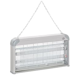 image-Outsunny Mosquito LED Killer Lamp 30 W Wall-mounted Insect Zapper, Steel-Grey