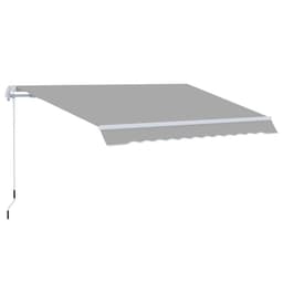 image-Awning Canopy Garden Outdoor Shelter UV Block Aluminium Crank 3 x 2m