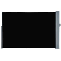 image-6 x 2m Retractable Sun Side Awning Screen Black
