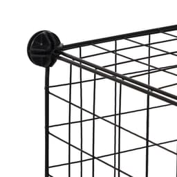 image-DIY 6 Cube Wire Storage Cabinet Organiser, 111L x 37W x 111Hcm-Black