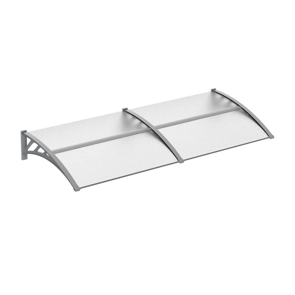 image-Door Canopy Awning Outdoor Window Rain Shelter Cover Clear