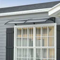 image-Outsunny Front Door Canopy Awning Outdoor Window Rain Shelter Cover