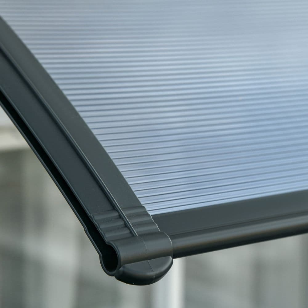 image-Outsunny Front Door Canopy Awning Outdoor Window Rain Shelter Cover