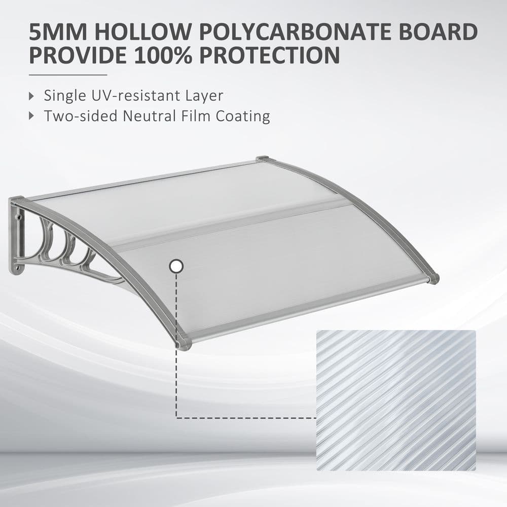 image-Door Canopy Awning Outdoor Window Rain Clear