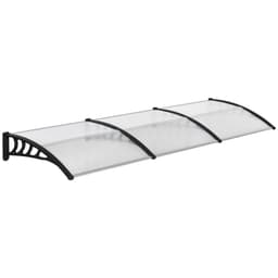 image-Front Door Canopy, Outdoor Awning, 300 x 100cm Rain Shelter Clear 300x100