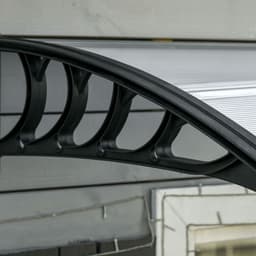image-Front Door Canopy, Outdoor Awning, 300 x 100cm Rain Shelter Clear 300x100