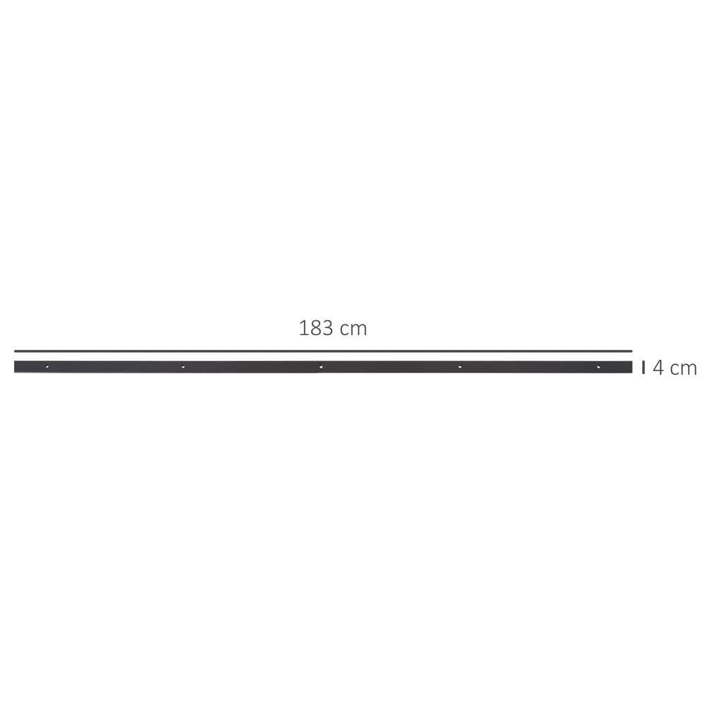 image-Sliding Door Rail Barn Door Kit Single Wooden 6FT /1830mm