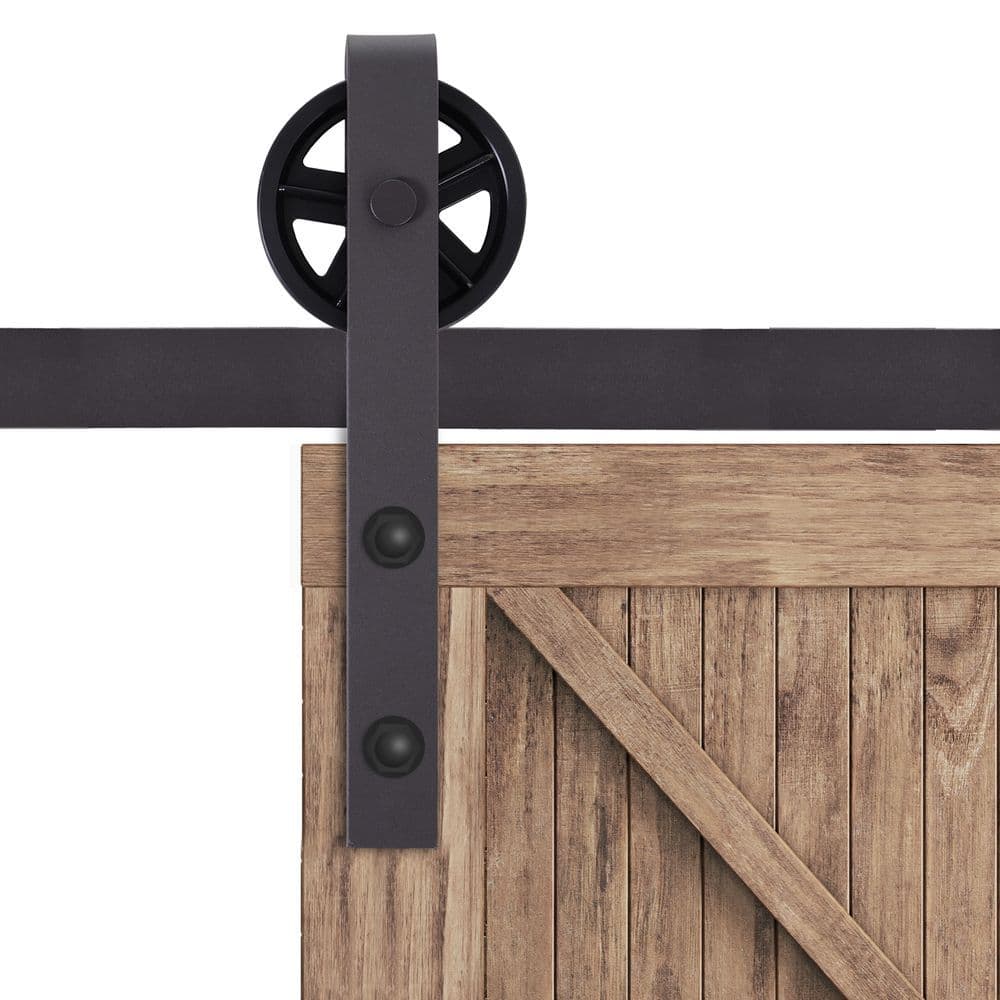 image-Sliding Door Rail Barn Door Kit Single Wooden 6FT /1830mm