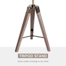 image-Floor Lamp, 33L-Wood/Bronze Colour