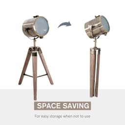 image-Floor Lamp, 33L-Wood/Bronze Colour