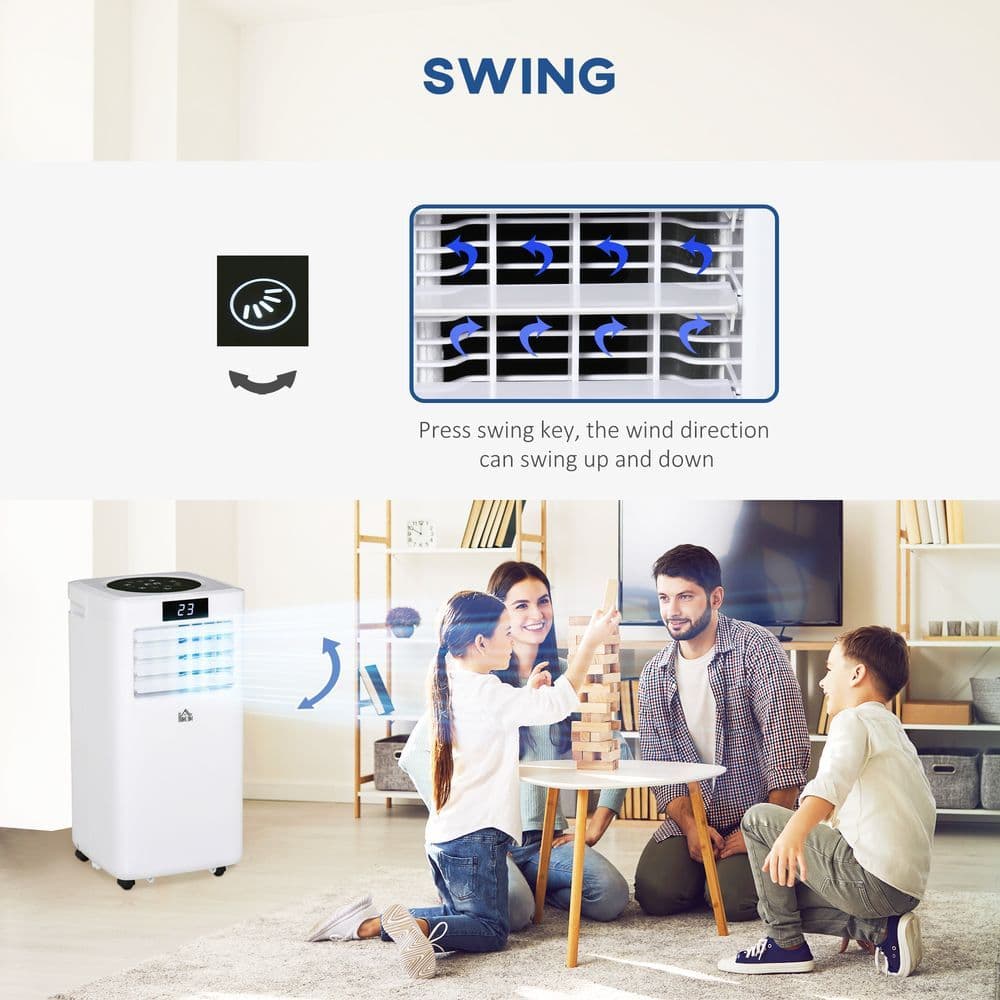 image-10000 BTU Air Conditioner Portable AC Unit with Remote, for Bedroom HOMCOM