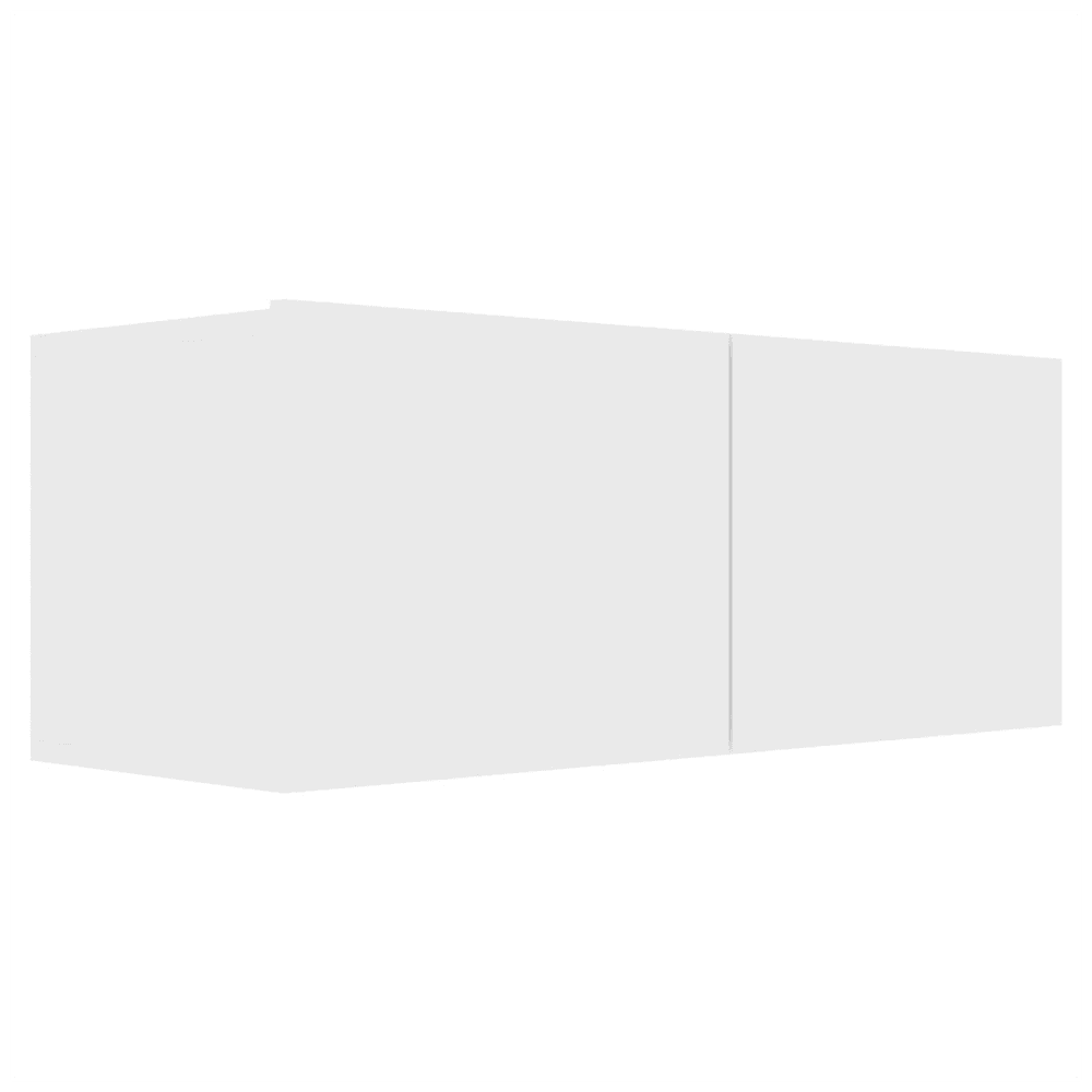 image-4 Piece TV Cabinet Set White Engineered Wood