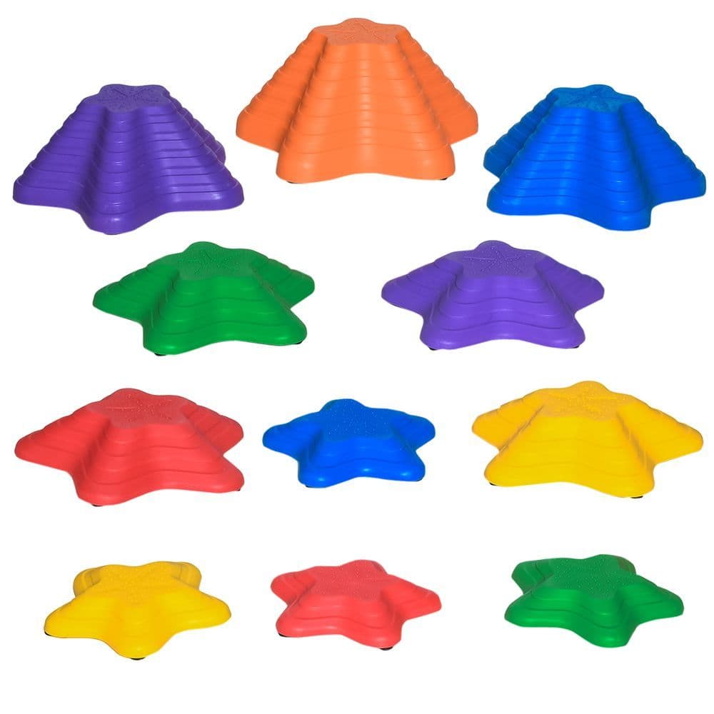 image-11-Piece Balance Stepping Stones Non-Slip Obstacle Course for Kids