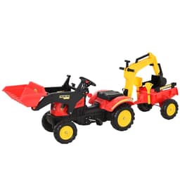 image-Pedal Powered Tractor Ride-On Car Moving Bucket Steering Wheel 3-6 Yrs