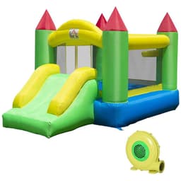 image-Bouncy Castle with Slide Inflatable Bouncer Kids Jumper Bounce Castle HOMCOM