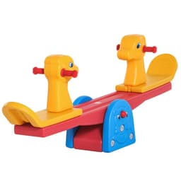 image-Kids Seesaw Safe Teeter Totter 2 Seats with Easy-Grip Handles