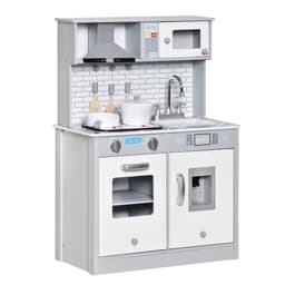 image-Kids Wooden Toy Kitchen Pretend Play Cooking Playset for 3-6 Years Old