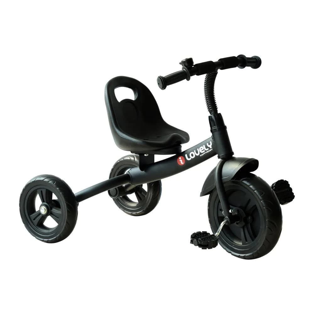 image-Baby Kids Children Toddler Tricycle Ride on Trike W/ 3 Wheels Black HOMCOM