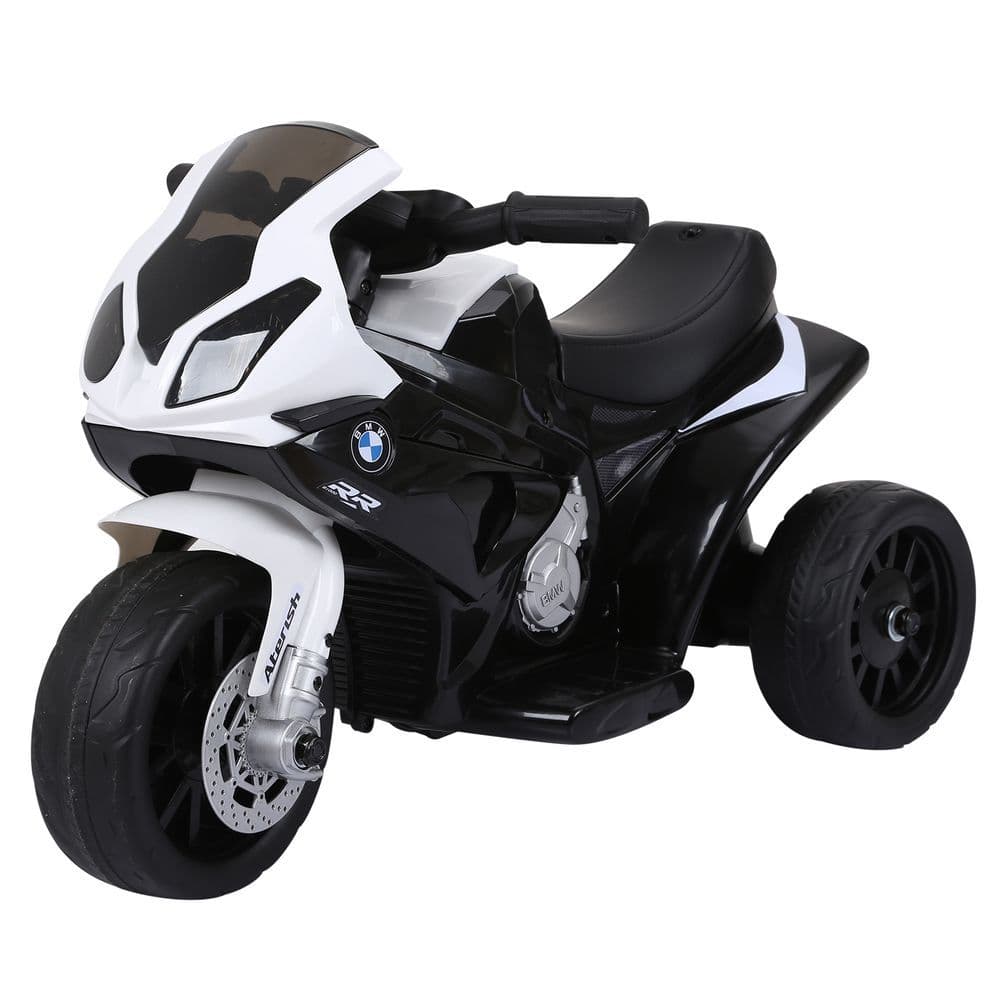 image-Electric Kids Ride on Motorcycle BMW Liscensed Headlights Music Black