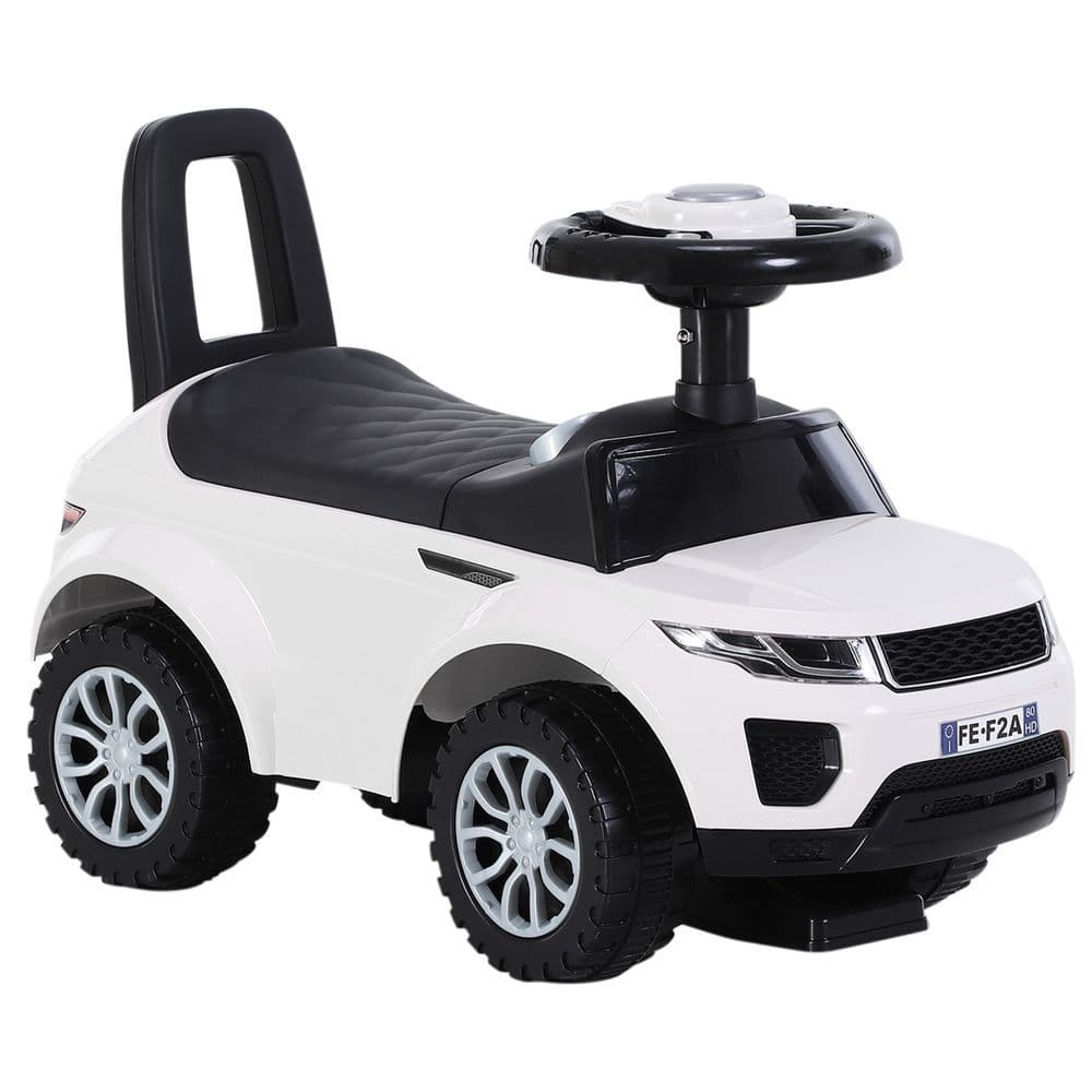 image-3-in-1 Ride On Car Foot To Floor Slider Toddler w/ Horn Steering White