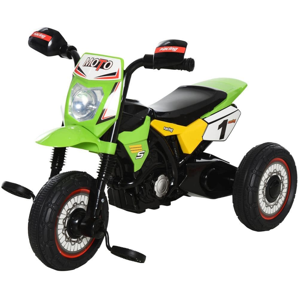 image-Toddler Pedal Tricycle Ride-On Learning Music Lights 18-36 Months Green