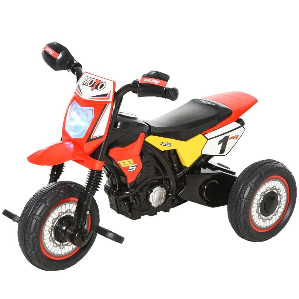 image-Toddler Pedal Tricycle Ride-On Learning Music Lights 18-36 Months Red