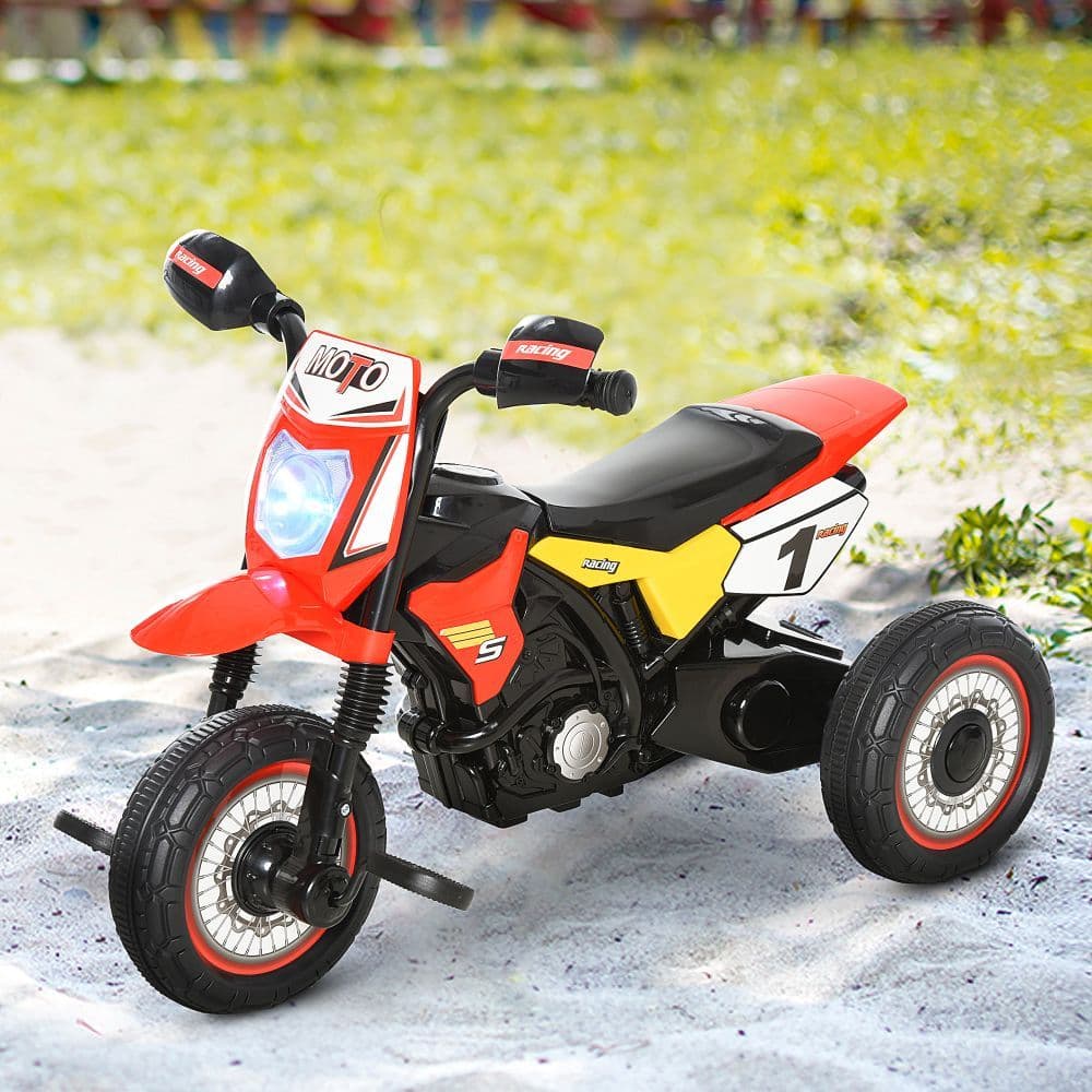 image-Toddler Pedal Tricycle Ride-On Learning Music Lights 18-36 Months Red