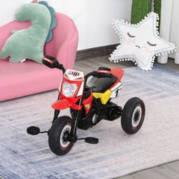 image-Toddler Pedal Tricycle Ride-On Learning Music Lights 18-36 Months Red