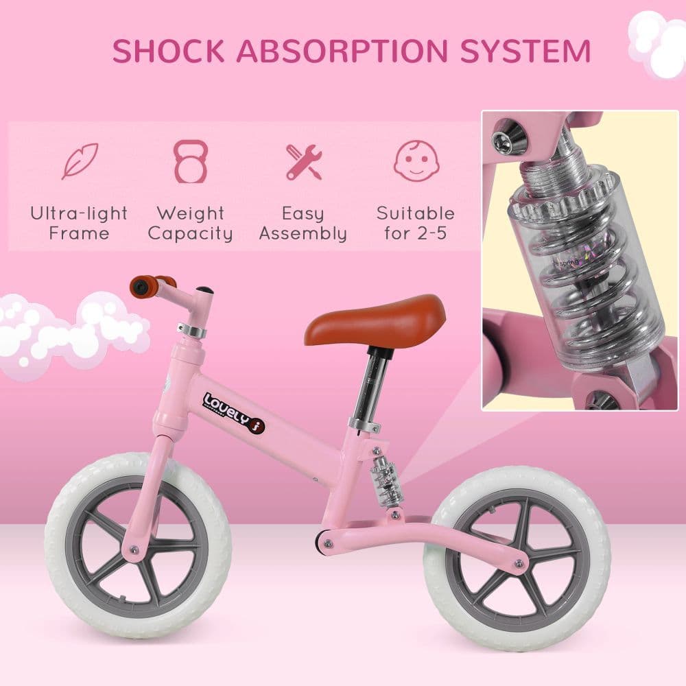 image-Kid Balance Bike ChildrenBicycle Adjustable Seat 2-5 Years No Pedal