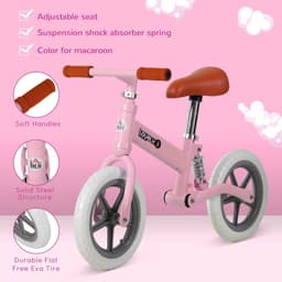 image-Kid Balance Bike ChildrenBicycle Adjustable Seat 2-5 Years No Pedal