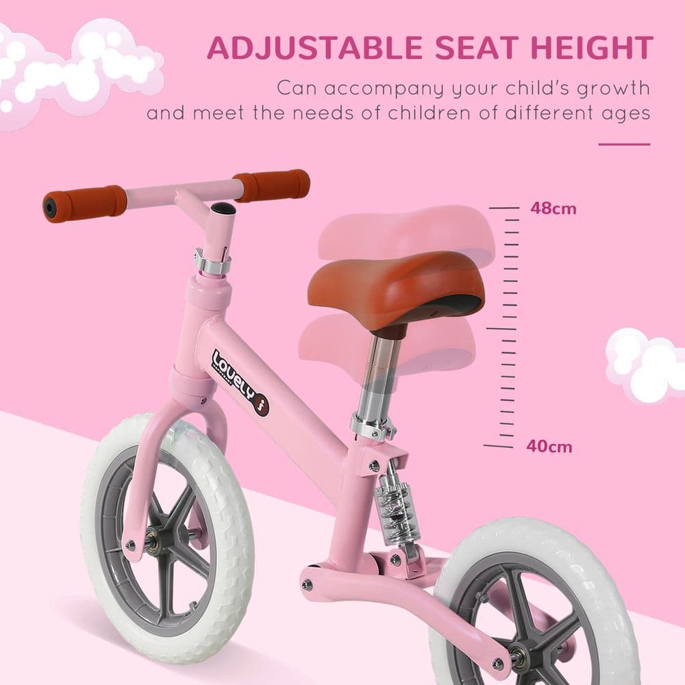 image-Kid Balance Bike ChildrenBicycle Adjustable Seat 2-5 Years No Pedal