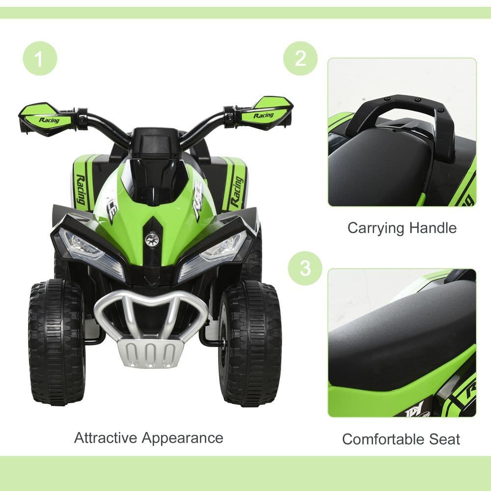 image-4 Wheel Quad Toddler Ride on Car Foot-to-Floor Sliding Walking Car