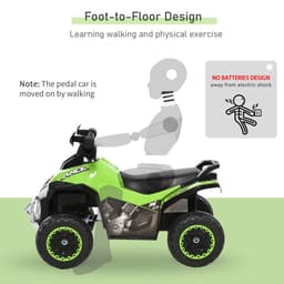 image-4 Wheel Quad Toddler Ride on Car Foot-to-Floor Sliding Walking Car