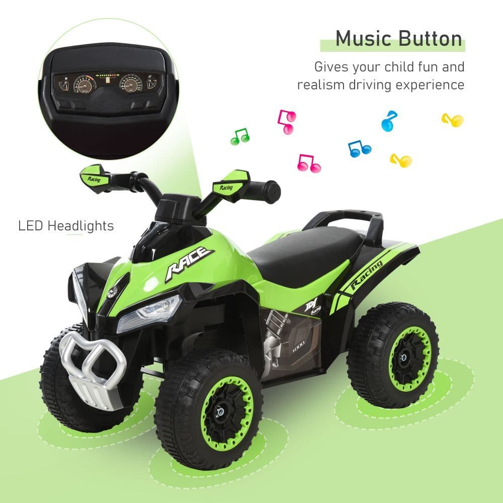 image-4 Wheel Quad Toddler Ride on Car Foot-to-Floor Sliding Walking Car