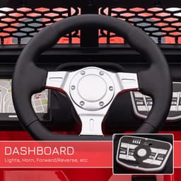 image-12V Kids Electric Ride On Car Truck Off-road Toy W/ Remote Control Red