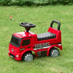 image-3-in-1 Ride On Car Kids Mercedes Truck Storage for 12 - 36 Months Red