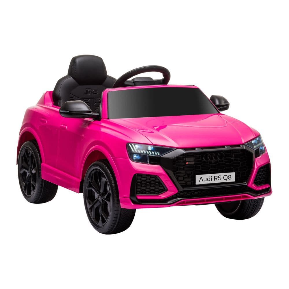 image-Audi RS Q8 6V Kids Electric Ride On Car Toy w/ Remote Control Pink HOMCOM